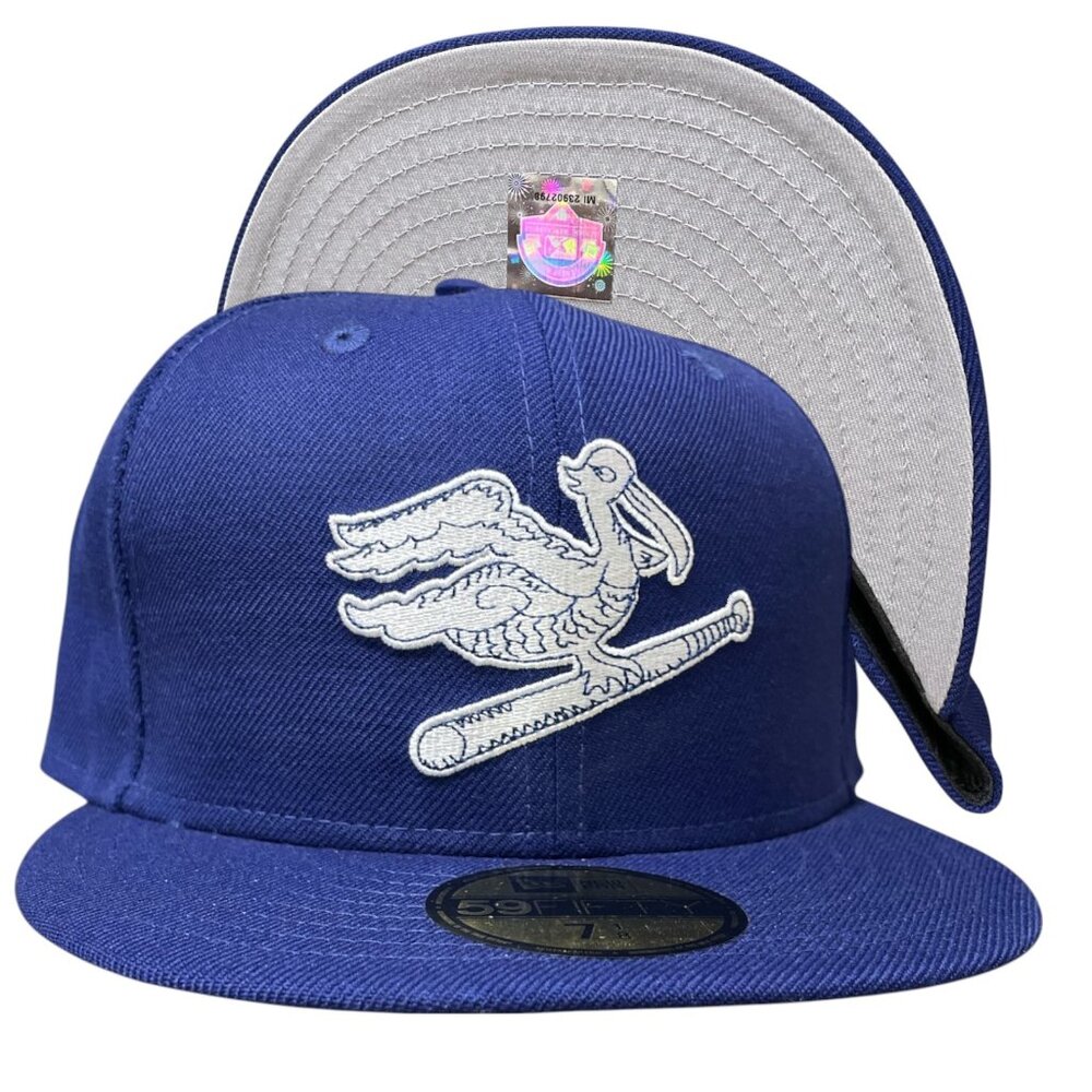 New Era New Orleans Pelicans MILB Baseball 59FIFTY Hat Cap Men's Size 7 1/8